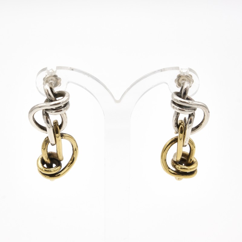 Orecchini Doppio Nodo pendente